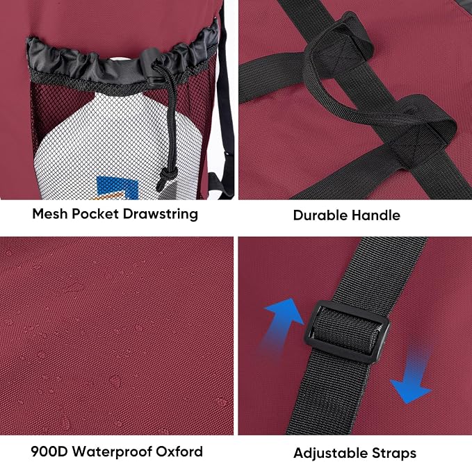 BALEINE 120L Laundry Bag Backpack, 900D Oxford Fabric Large Travel Laundry Bags - Image 4
