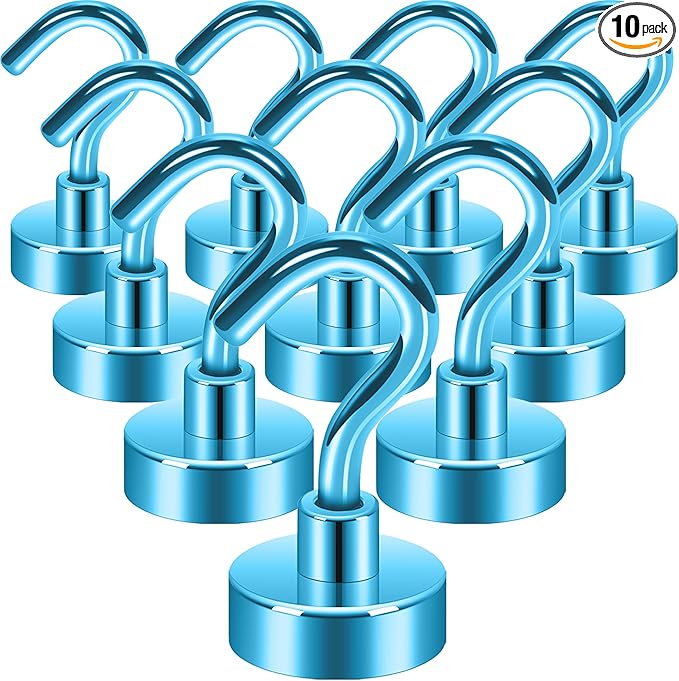Neosmuk Magnetic Hooks, 30lb Heavy Duty, 10 Pack by Neosmuk