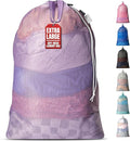 Handy Laundry XL Heavy Duty Mesh Laundry Bag 24x36 in, Drawstring Purple by Handy+Laundry