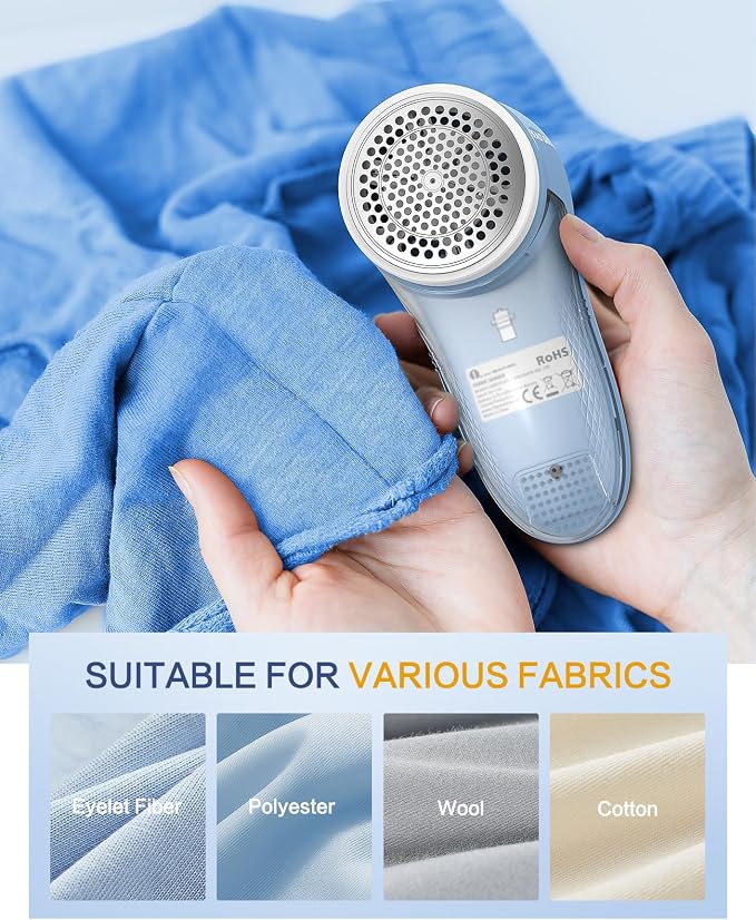 BEAUTURAL Fabric Shaver and Lint Remover, Rechargeable Sweater Defuzzer | - Image 6