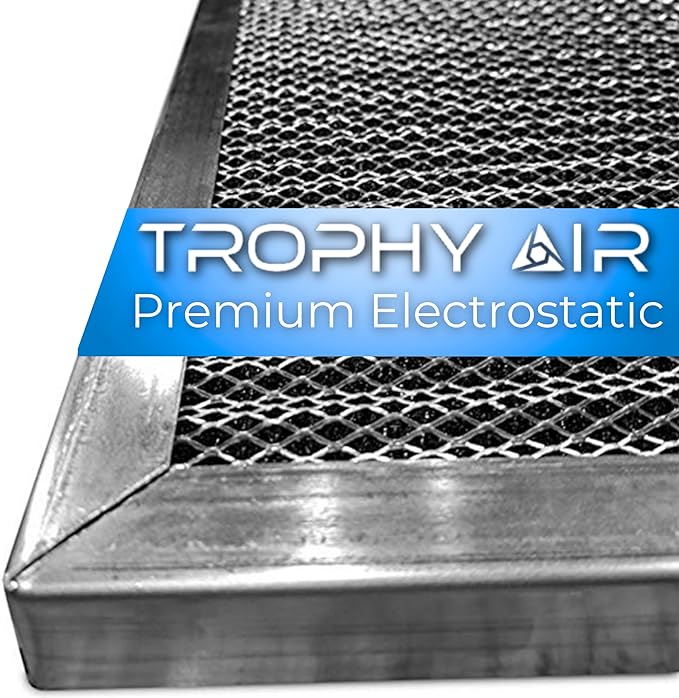 Washable & Reusable Electrostatic HVAC AC/Furnace Air Filter, Lasts a Lifetime, 6 Stage Permanent Air Filter, Healthier Home or Office, Made in The USA - Increases Airflow (14x14x1)