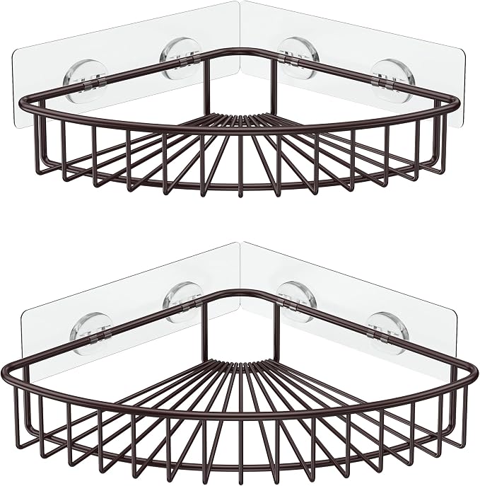 SMARTAKE 2-Pack Corner Shower Caddy, SUS304 Stainless Steel by SMARTAKE