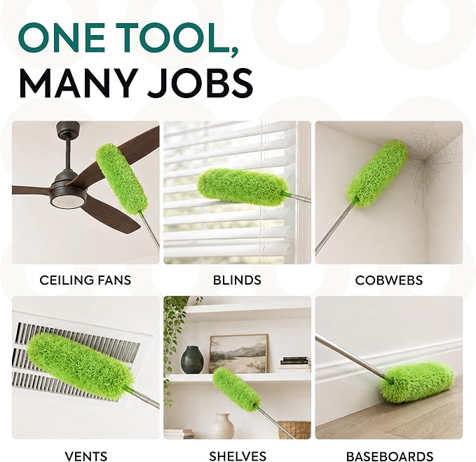 GÜTEWERK Extendable Microfiber Duster, 55 Inch - Image 5