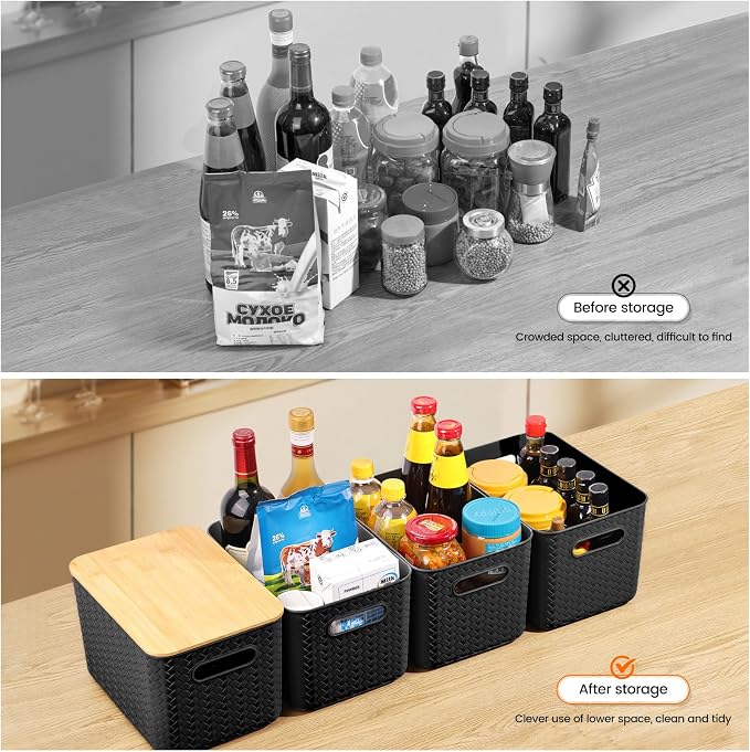 Ohmlove 4 Pack Storage Bins - Image 4