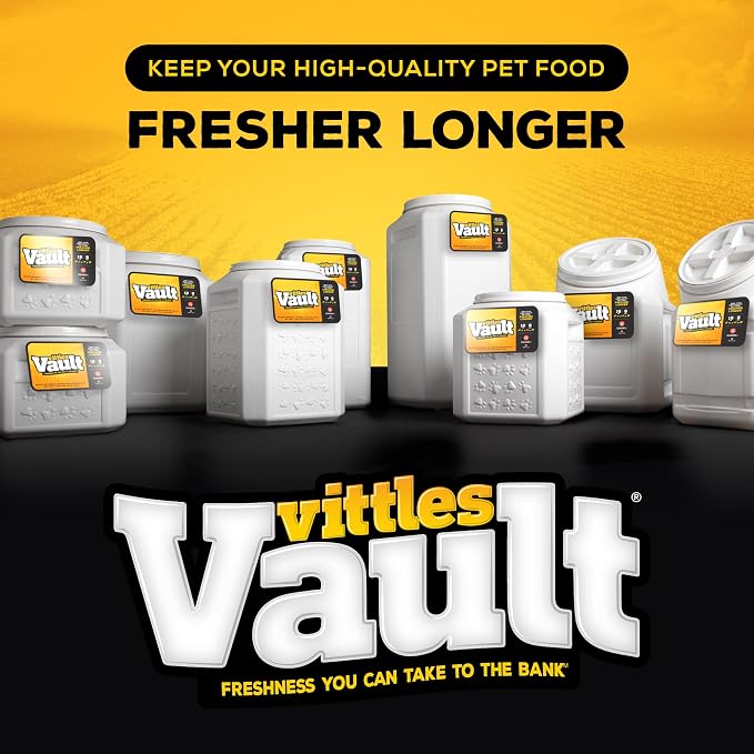 Vittles Vault Traditional Dog and Cat Food Container + Scoop, 80lbs | BPA Free - Image 14