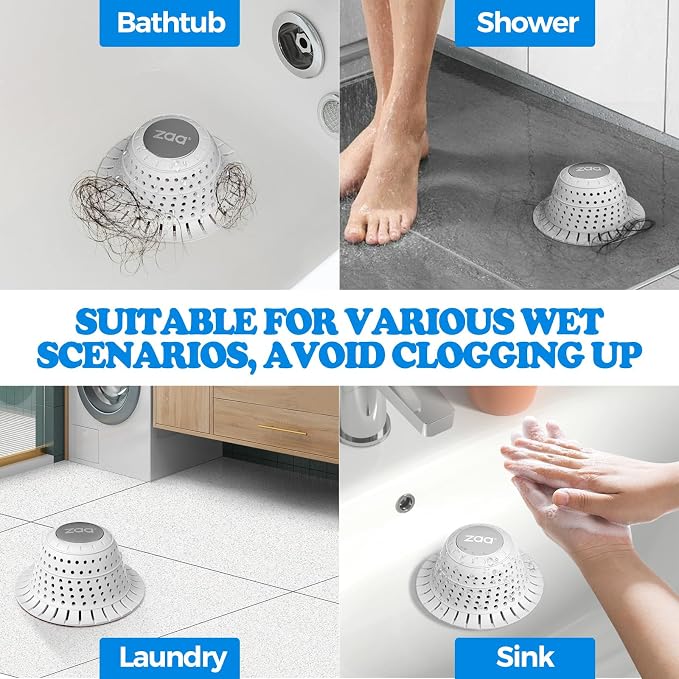 Shower Drain Hair Catcher Bathtub Drain Strainer Sink Drain Protector | - Image 2
