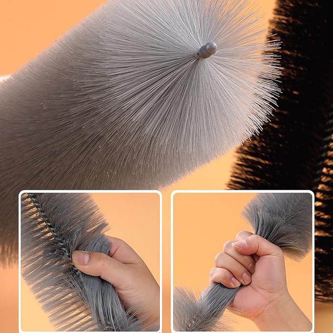 Qancesd 2 Pack Cobweb Dusters, Bendable Fan Cleaning Brush, Flexible Ceiling - Image 3