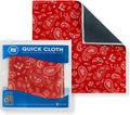 Microfiber Wholesale Quick Cloth Glasses Cleaning Cloth 8x8 Paisley Red | 1-Pack by MicrofiberWholesale