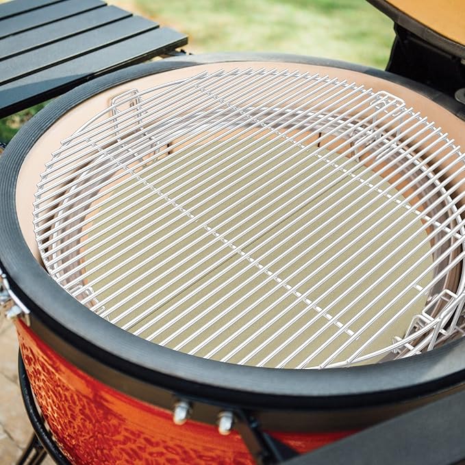 only fire BBQ Cooking Grate System Flexible Cooking Rack with Heat Deflector, Fits for Kamado Joe Big Joe 24-inch Charcoal Grills