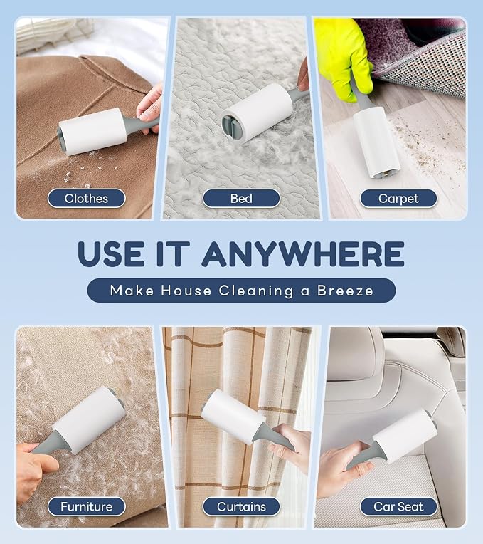 MONSEK 4X Extra Sticky Lint Roller - Image 5