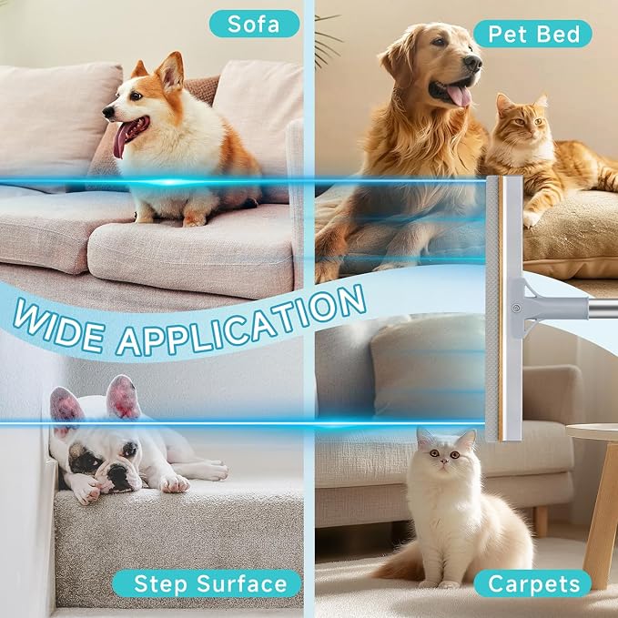 Carpet Rake for Pet Hair Removal Tool, Reusable Pet Hair Remover Broom | - Image 7