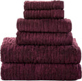 SKL Home CloudSoft Bath Towel Set, 100% Cotton Luxury, Bordeaux | 2 Bath towels by SKLHomebySaturdayKnightLtd