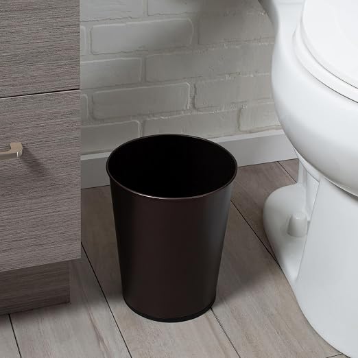 Bath Bliss 5 Liter Small Wastebasket | Round Open Top | Trash Can | Bathroom | - Image 2