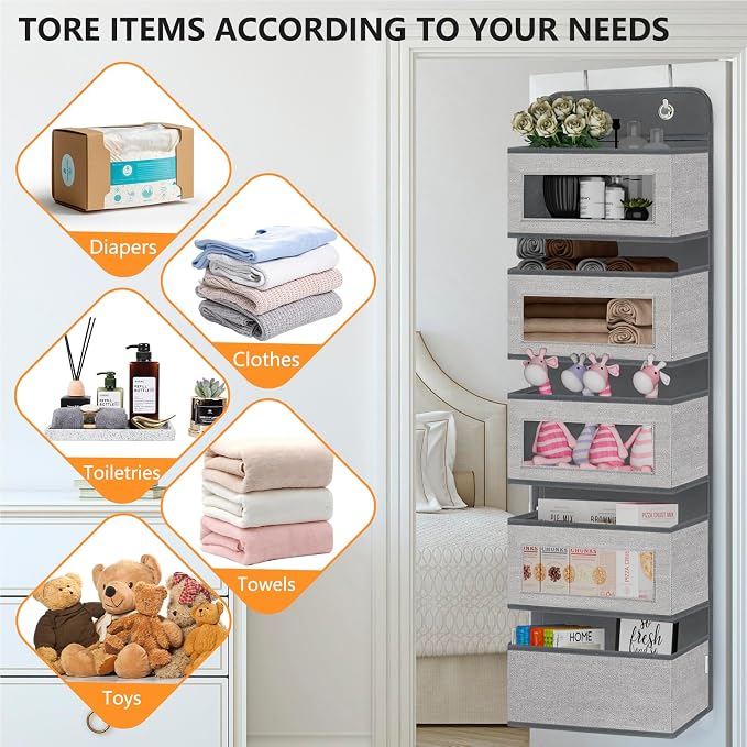 Over The Door Hanging Organizer Storage - Image 4