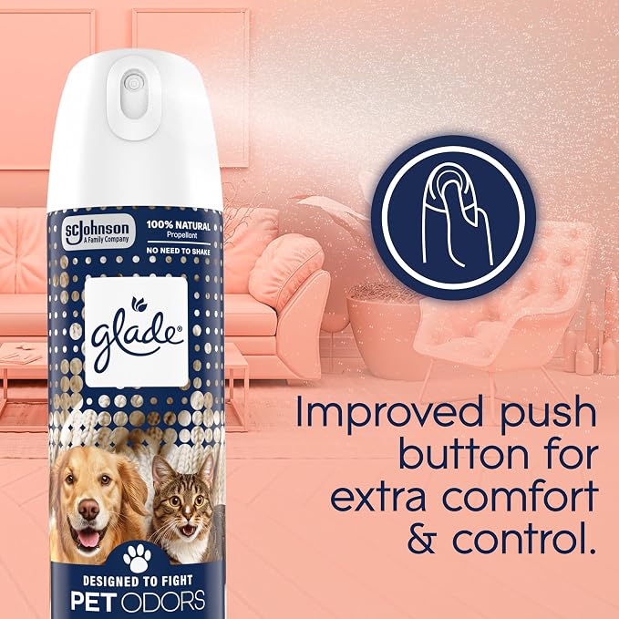 Glade Air Freshener Room Spray, Pet Fresh Scent, Odor Fighting to Deliver Long - Image 9