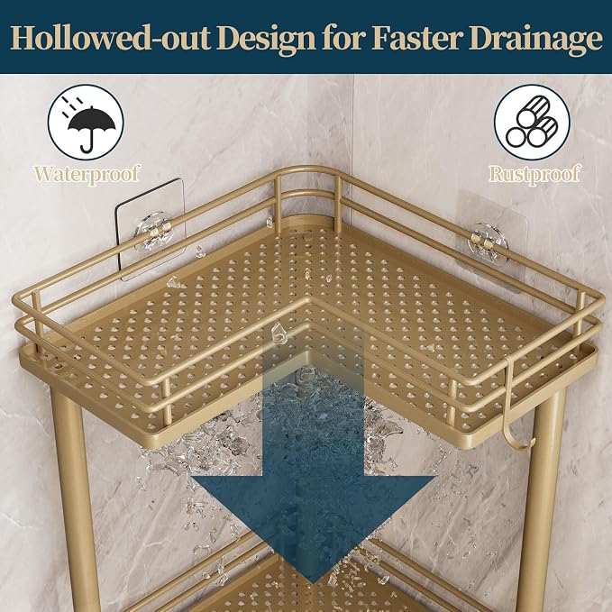 Consumest Corner Shower Caddy Standing - Image 4
