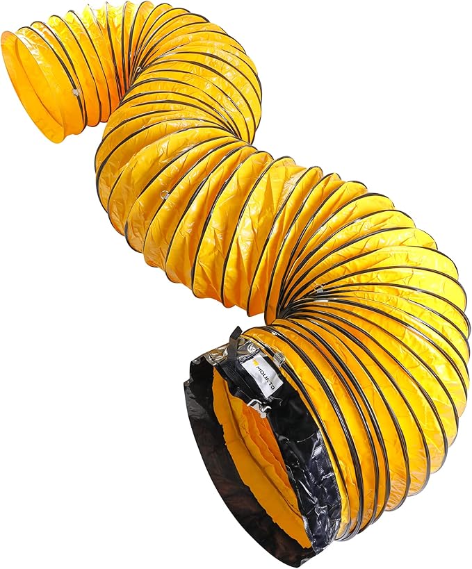 MOUNTO 25FT PVC Flexible Duct Hosing for Exhaust Fan (24inch)