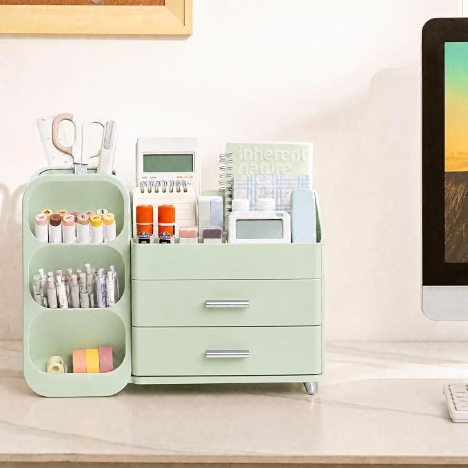 HBlife Desk Organizer with Pen Pencil Holder - Image 3