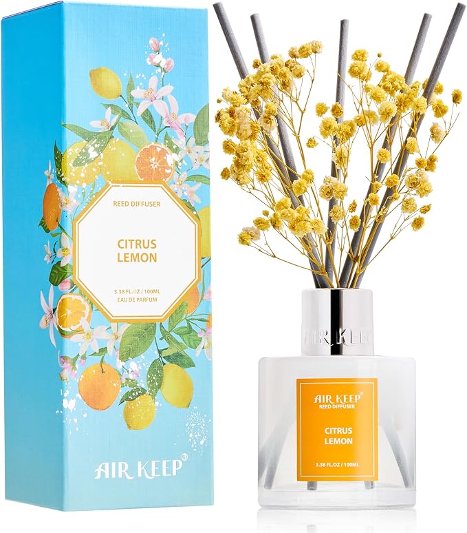 Reed Diffuser Set, 3.38 fl oz by Airkeep