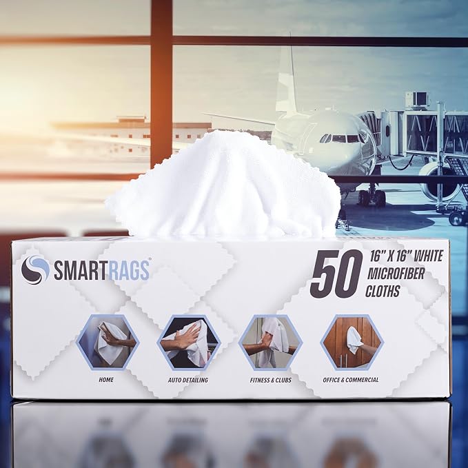 Arkwright Smart Rags Microfiber Cleaning Cloths, Lint Free 215 GSM Reusable - Image 4