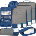BAGAIL 4 Set/6 Set/8 Set Compression Packing Cubes Travel Accessories by BAGAIL