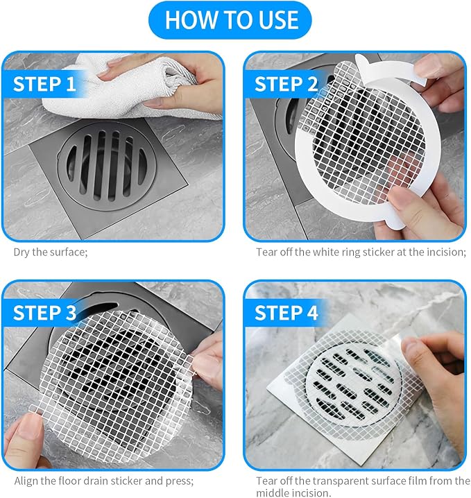 25pcs Disposable Shower Drain Hair Catcher Hair Trap - Image 6