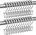 Titanker Shower Curtain Hooks Rings, Rust Resistant Metal Double Glide Shower by Titanker