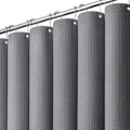 Dynamene Stall Waffle Shower Curtain 256 GSM Heavy Fabric 60x72 Grey/Gray by Dynamene
