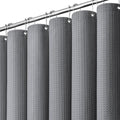 Dynamene Stall Waffle Shower Curtain 256 GSM Heavy Fabric 36x72 Grey/Gray by Dynamene