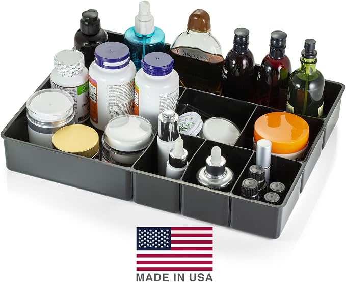 Officemate Deep Drawer Organizer Tray, 8 Compartments, 2 1/4" H x 15 1/8" W x - Image 4