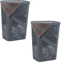 Mind Reader 60L Slim Laundry Hamper, Clothes Basket, Ventilated by MindReader
