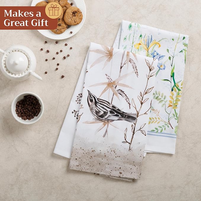 Maison d' Hermine Kitchen Towels Set of 6 Reusable 100% Cotton 27.50" x 20" - Image 6