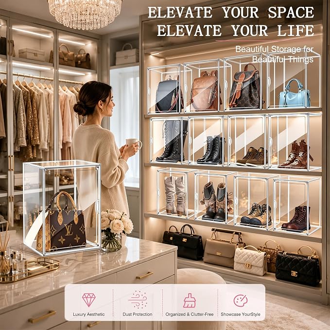 Clear Tall Boot Storage Box, Organizer - Image 7