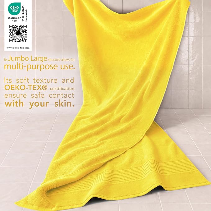 Cotton Paradise 100% Cotton Turkish Towel Set, Soft Absorbent Quick Dry - Image 3