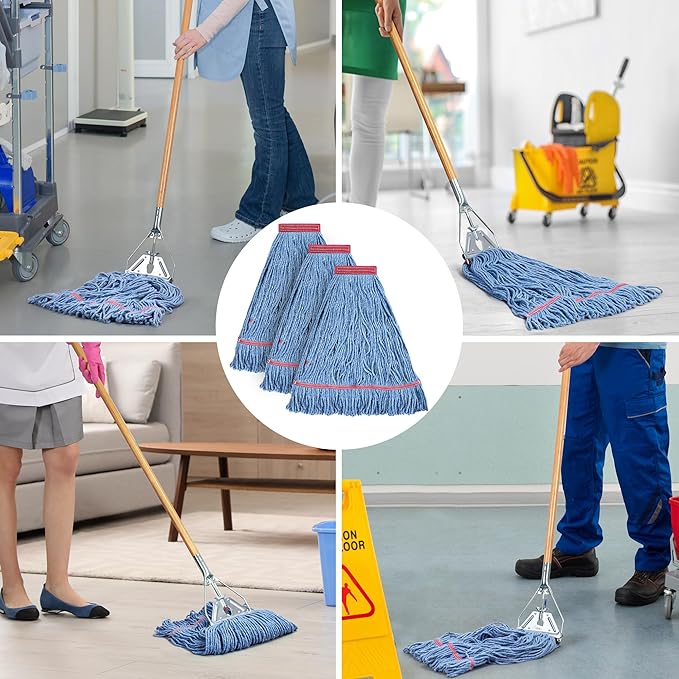Matthew Cleaning 24oz Heavy Duty Mop Head Commercial Replacement - Image 5