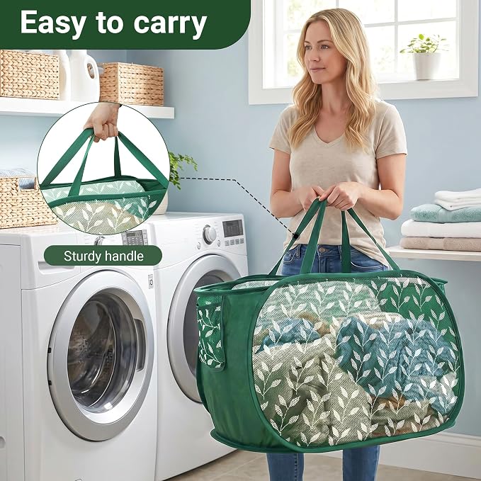 Durable Collapsible Laundry Baskets, Foldable Laundry Basket - Image 6