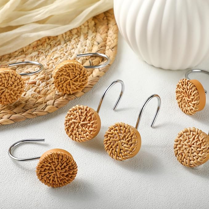 Colingmill 12 Pcs Boho Knots Shower Curtain Hooks - Image 3