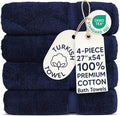 Chakir Turkish Linens 100% Cotton 4-Pack Bath Towels 27x54, Oeko-Tex Certified by ChakirTurkishLinens