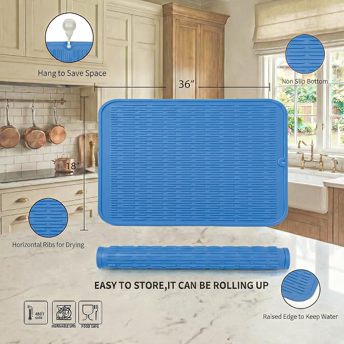MicoYang Silicone Dish Drying Mat - Image 2