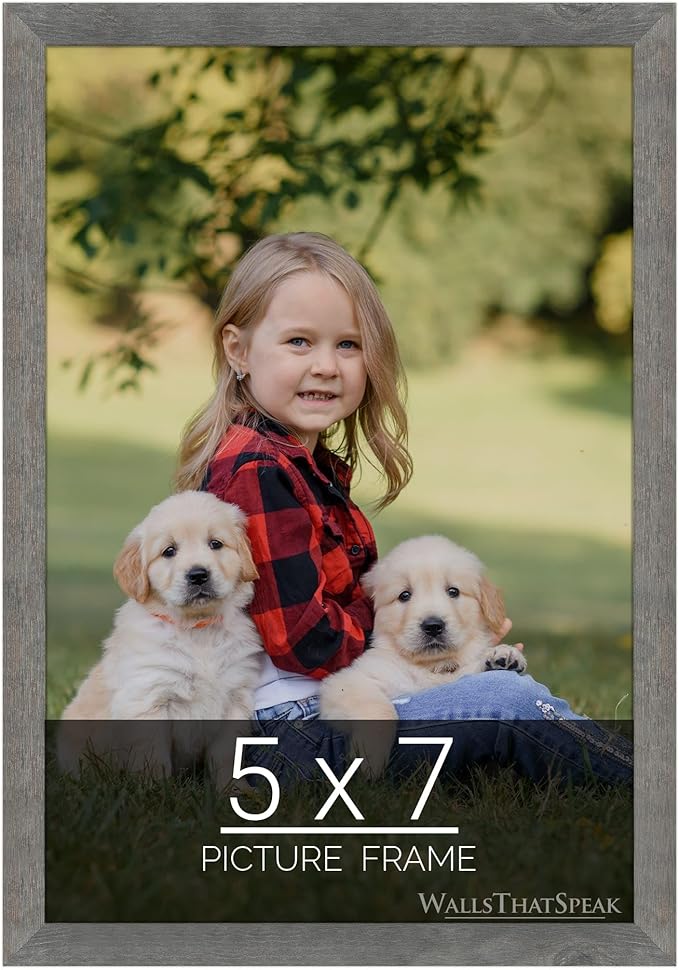 wallsthatspeak 5x7 American Barn Picture Frame for Puzzles Posters Photos or Artwork