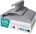 NEATERIZE Clothes Hangers Plastic 100 Pack by Neaterize