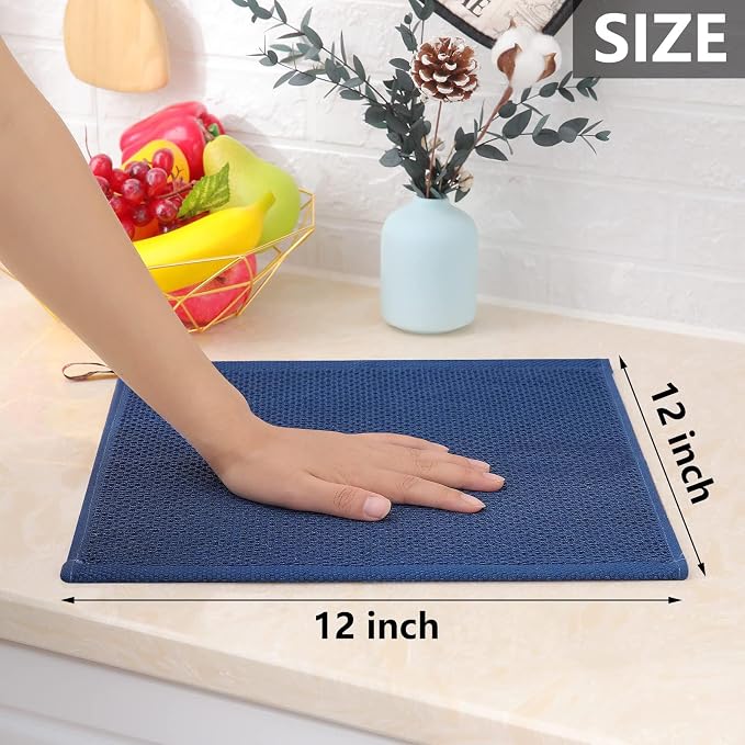Homaxy 100% Cotton Waffle Weave Kitchen Dish Cloths 6-Pack, Ultra Soft - Image 5