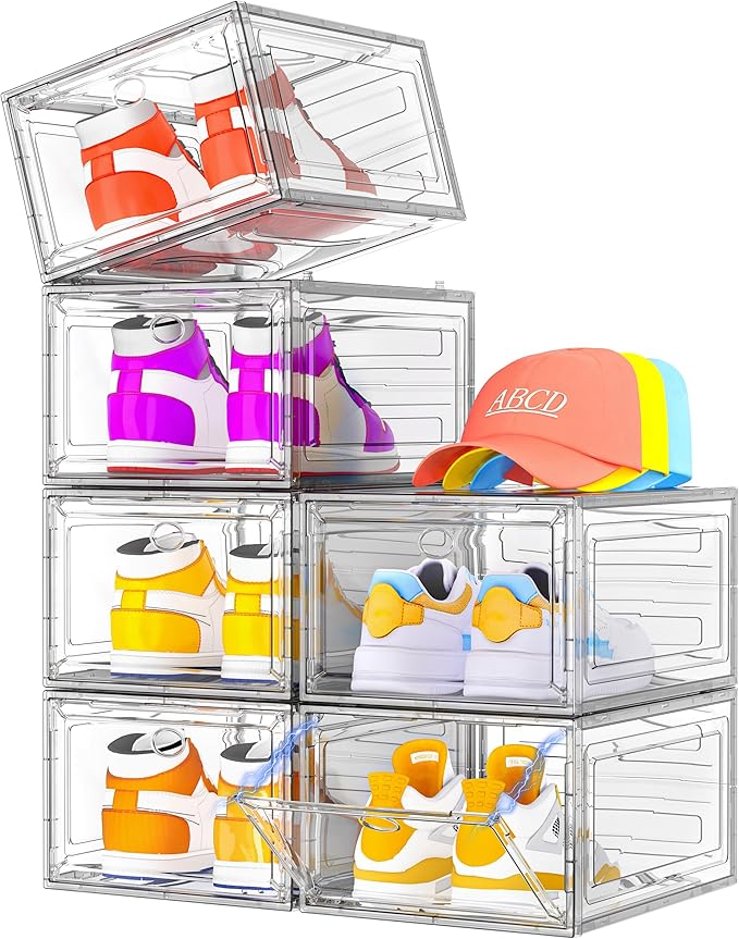 Sturdy Clear Shoe Organizer by 7+code