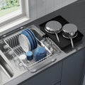 JASIWAY White Dish Drying Rack in Sink by JASIWAY