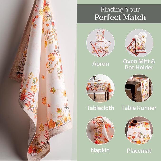 Maison d' Hermine Kitchen Towels Set of 3 Reusable 100% Cotton 27.50" x 20" - Image 6