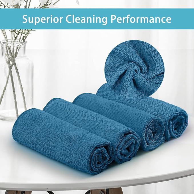 HOMEXCEL 50PK Microfiber Cleaning Cloth, Cleaning Rag - Image 2