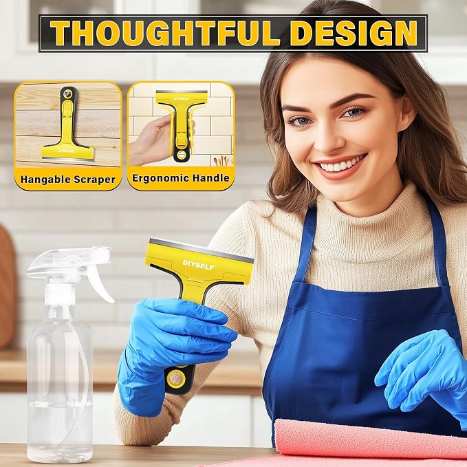 DIYSELF Floor Scraper with 10 Extra 4" Razor Blades, Razor Scraper Tool | Razor - Image 3