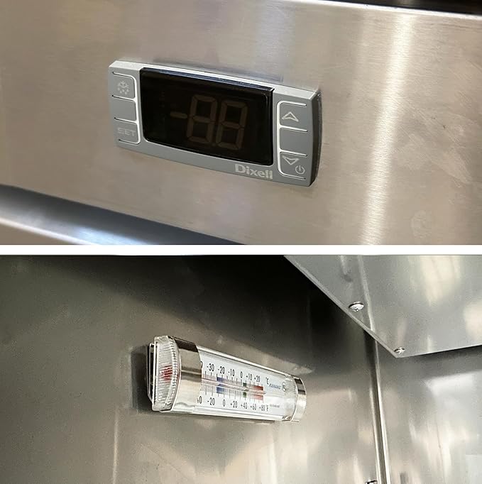 Commercial Refrigerator 1-Door Solid Upright Reach in Stainless Steel NSF 27" Width, Capacity 17 Cuft, Bottom Mounted Restaurant Quality Kitchen Cooler Fridge AKR-06881, NSF Certified