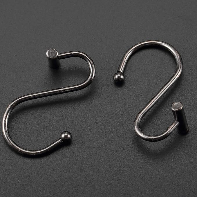 Bronze Shower Curtain Hooks, Rust Proof Shower Curtain Rings - Image 4