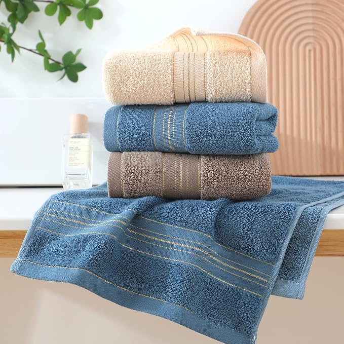 2 Pack Hand Towels for Bathroom, Cotton Decorative Soft | Decorative Hand Towel - Image 4